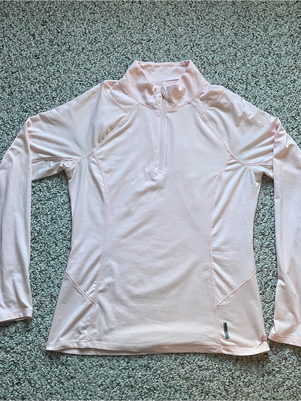 RBX Light Pink Long-Sleeve Quarter-Zip Pullover